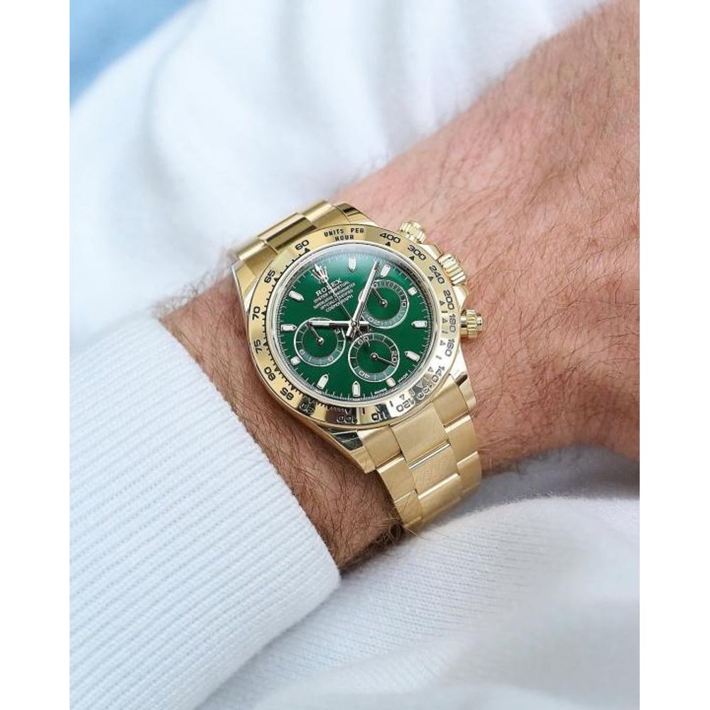 Rolee_x Oyster Perpetual Daytona Chosmograph Gold-Green