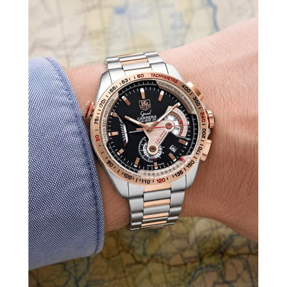 Tag Huer carrera Caliber 36 Japan 2 ton black
