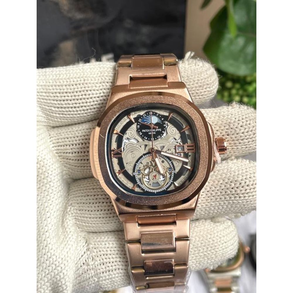 PATEK PHILIIPPE SUN COPPER BLACK DIAL AT456