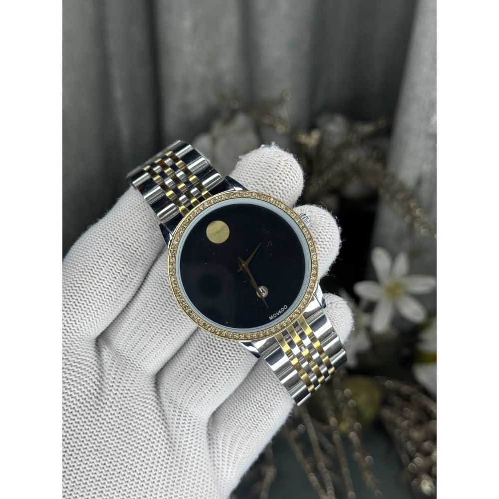 Movado Museum Classic Dual Black Diamond Premium Watch
