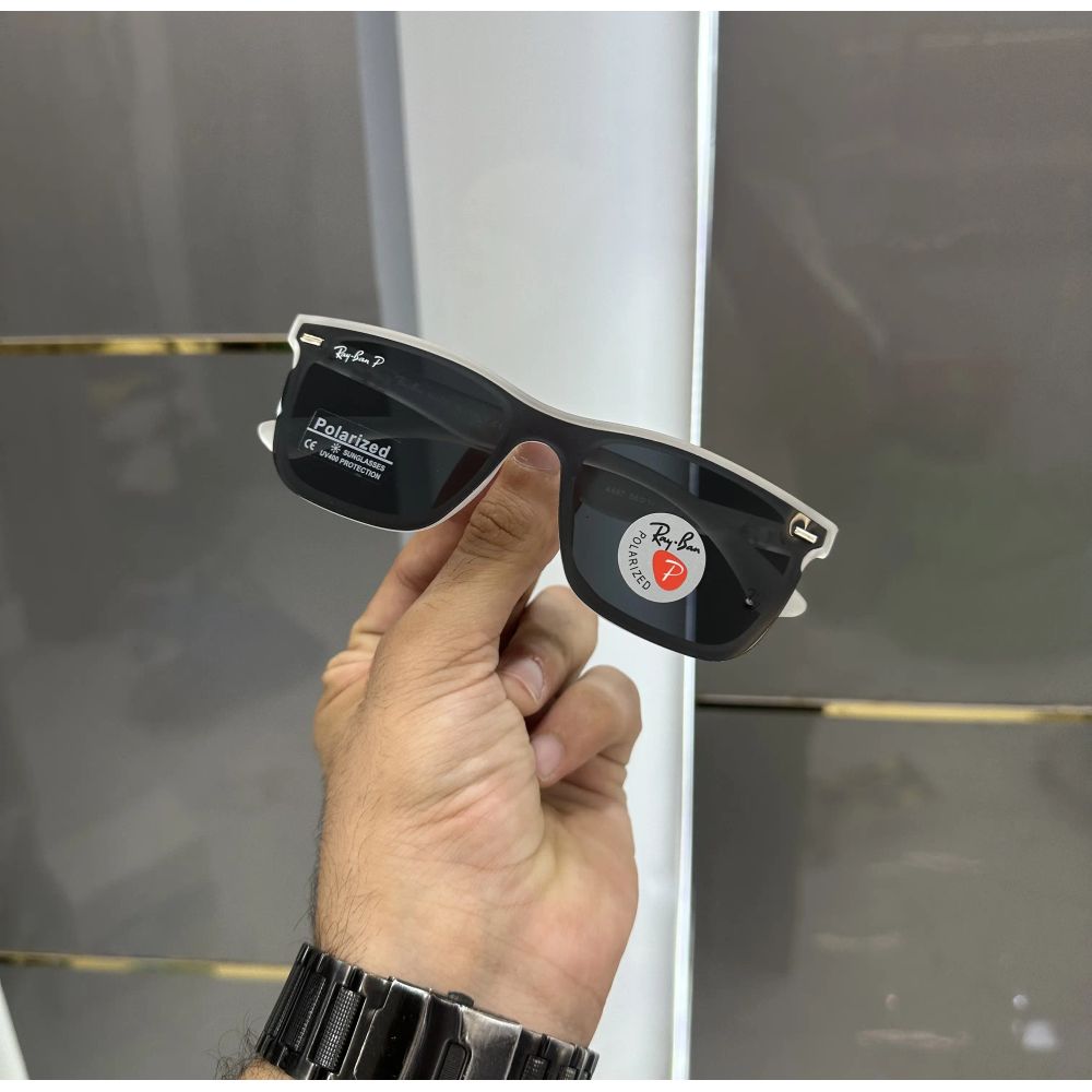 RayBan Ice Black Matt Premium Shades 4487