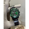 Fossi l Tourer Black Green Dial Metal Watch