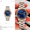 Gues s Day Date Men Dual Tone rose blue