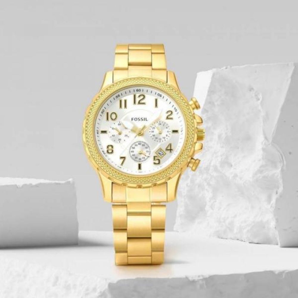 Fossi Chronograph Gold White