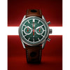 TAG Heuuer Carrera Chronograph x Festival of Speed  brown and green