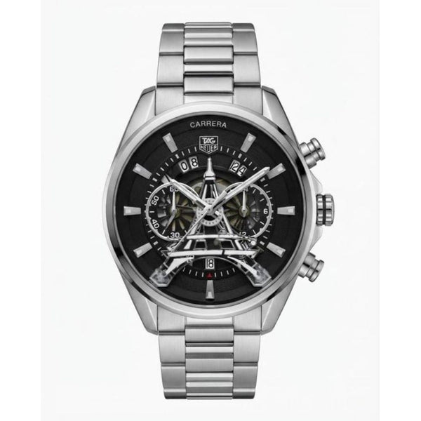Tagg heuee_r Carrerr_a CAL 1887 silver black dail