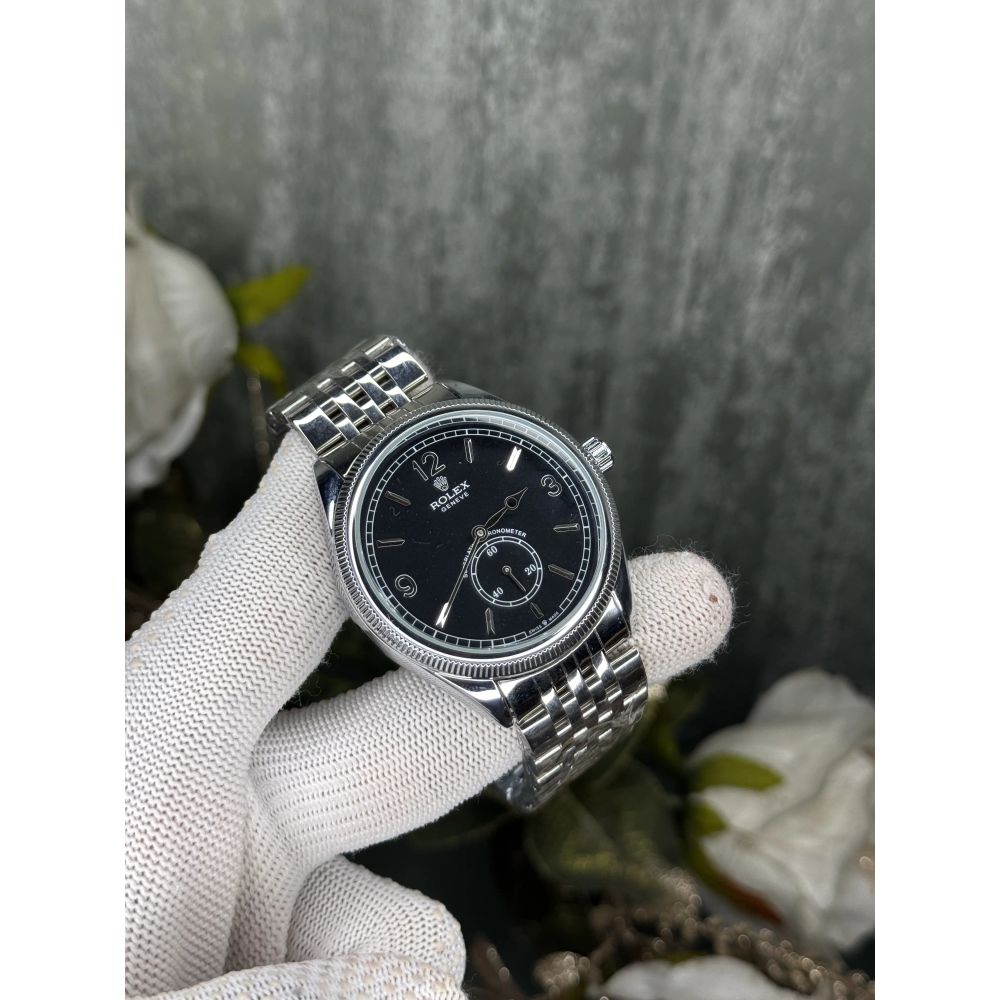 Role x Chronometer Silver Black Premium Watch