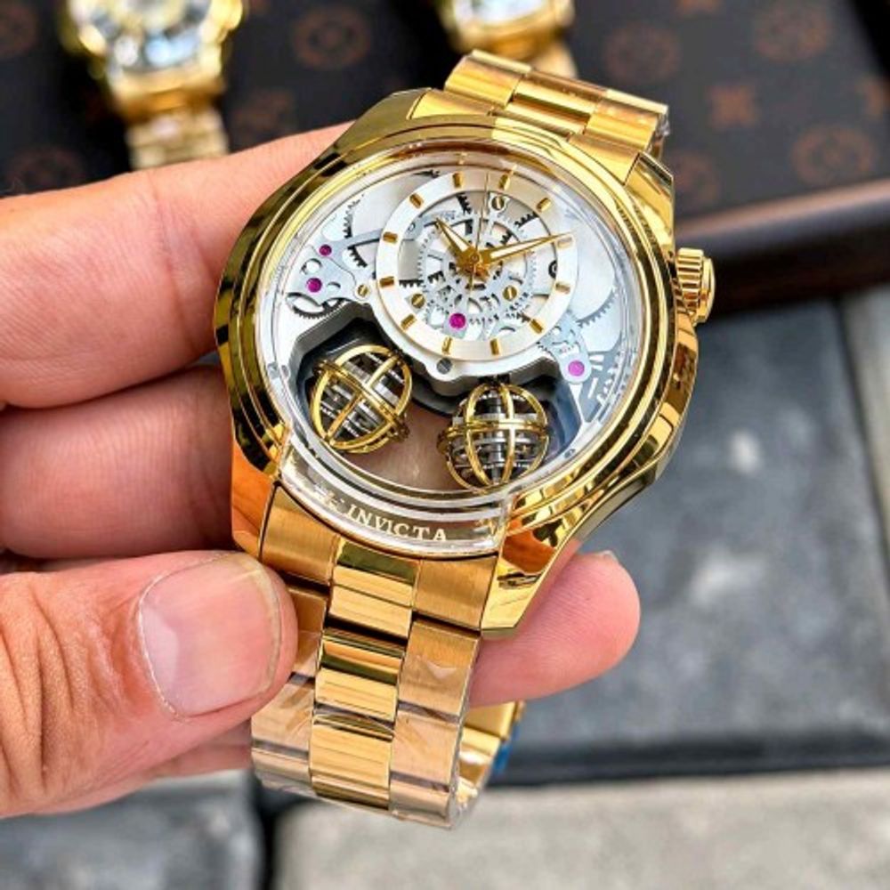 Invicta Gold White