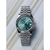 Rolee_x Oyster Perpetual Date Just Silver Green