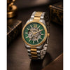 Michael_l Kors Lexington Automatic Skeleton 2Ton-Gold-Green