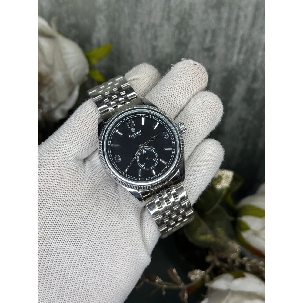 Role x Chronometer Silver Black Premium Watch