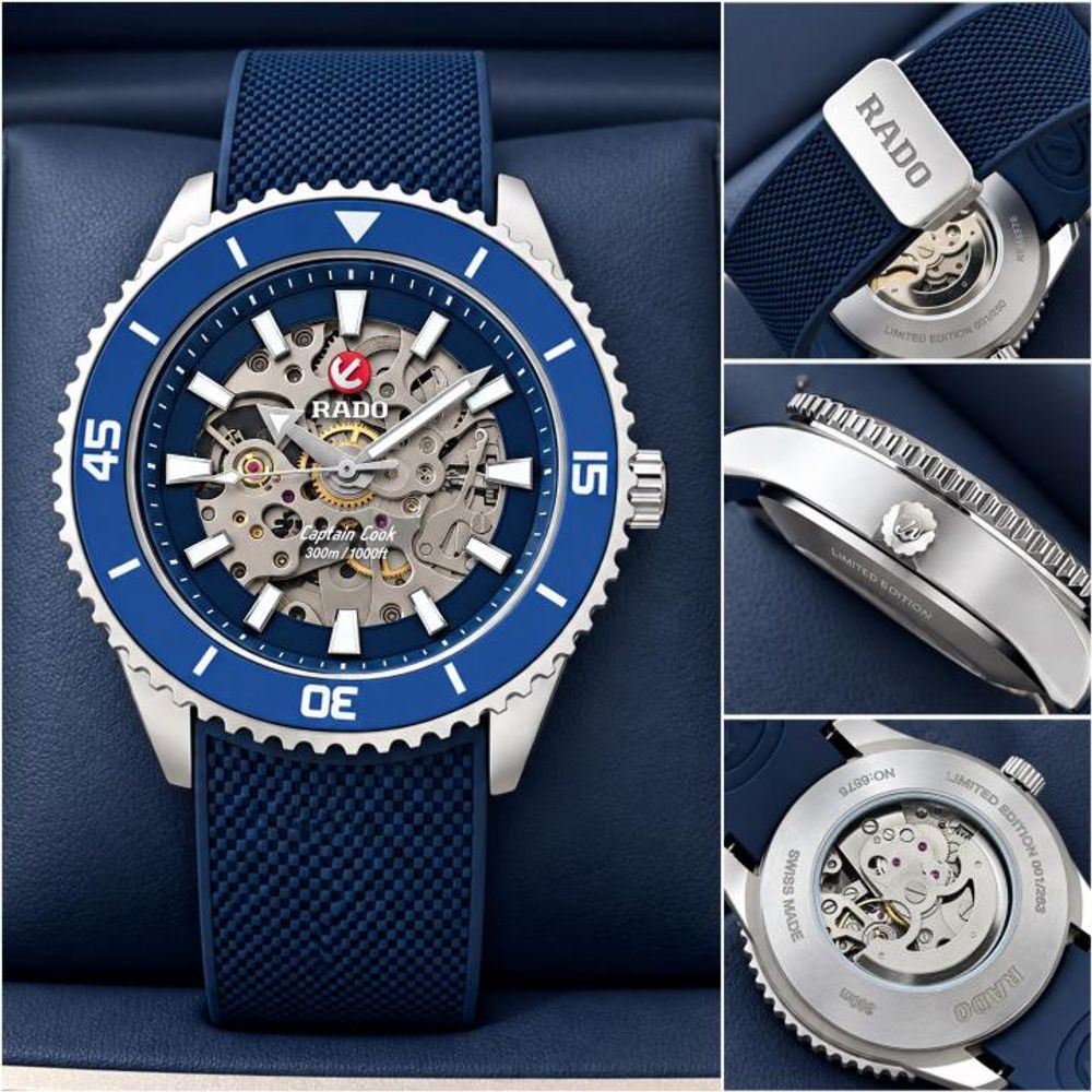 Raado Captain Cook Automatic. Blue and blue bazzle