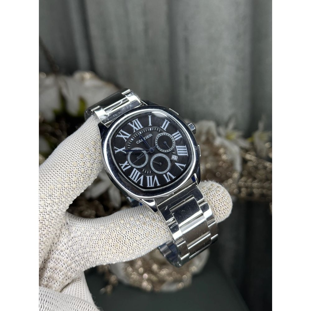 Cartie r Santos Silver With Black Limited Edition Watch