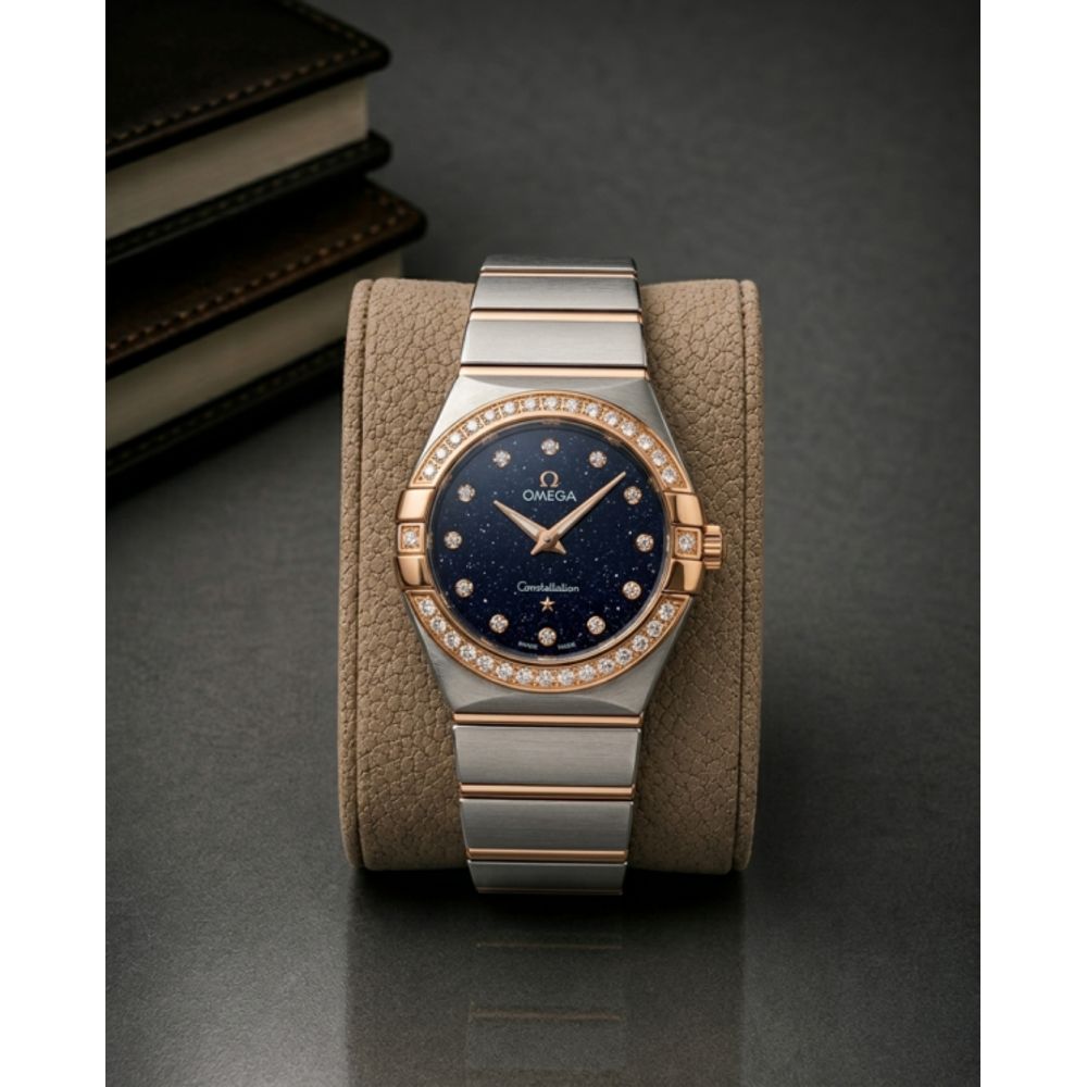 Omeg_ga Constellation Quartz luxury watch dimond