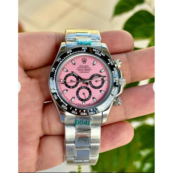 Roleex Cosmograph Daytona Silver Pink Dial