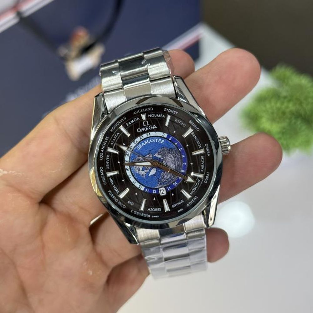 Omegga Seamaster Aqua Terra World Map ( Swift Movement )