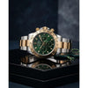 Rollex Daytona Oyster Perpetual Two Tone Gold Green Dial