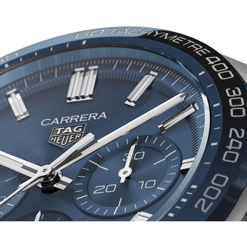 TAG Heuuer Carrera Chronograph brown and blue