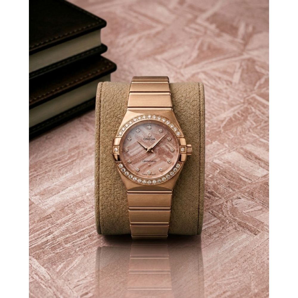 Omeg_ga Constellation Quartz luxury watch dimond