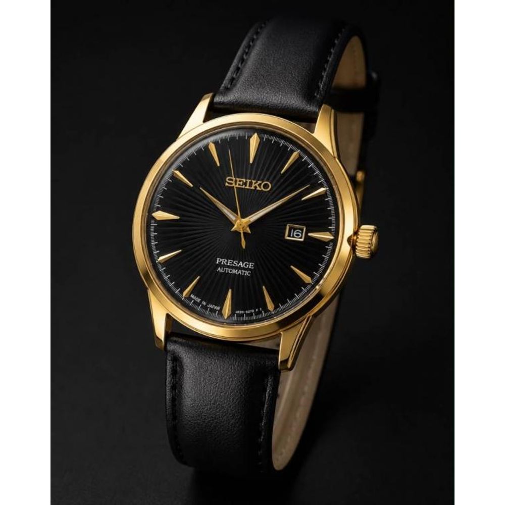 SEIK O PRESAGE LEATHER QUARTZ 935