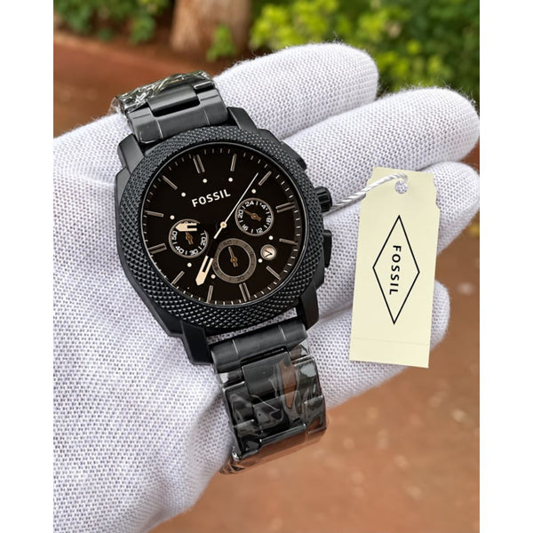 FOSIL MACHINE CHRONO BLACK BROWN HQ AT239