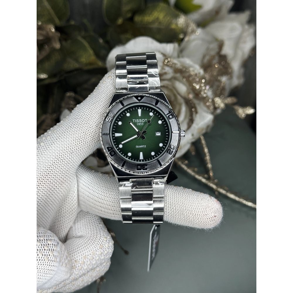 Tisso t Silver Green Seastar Premium Watch