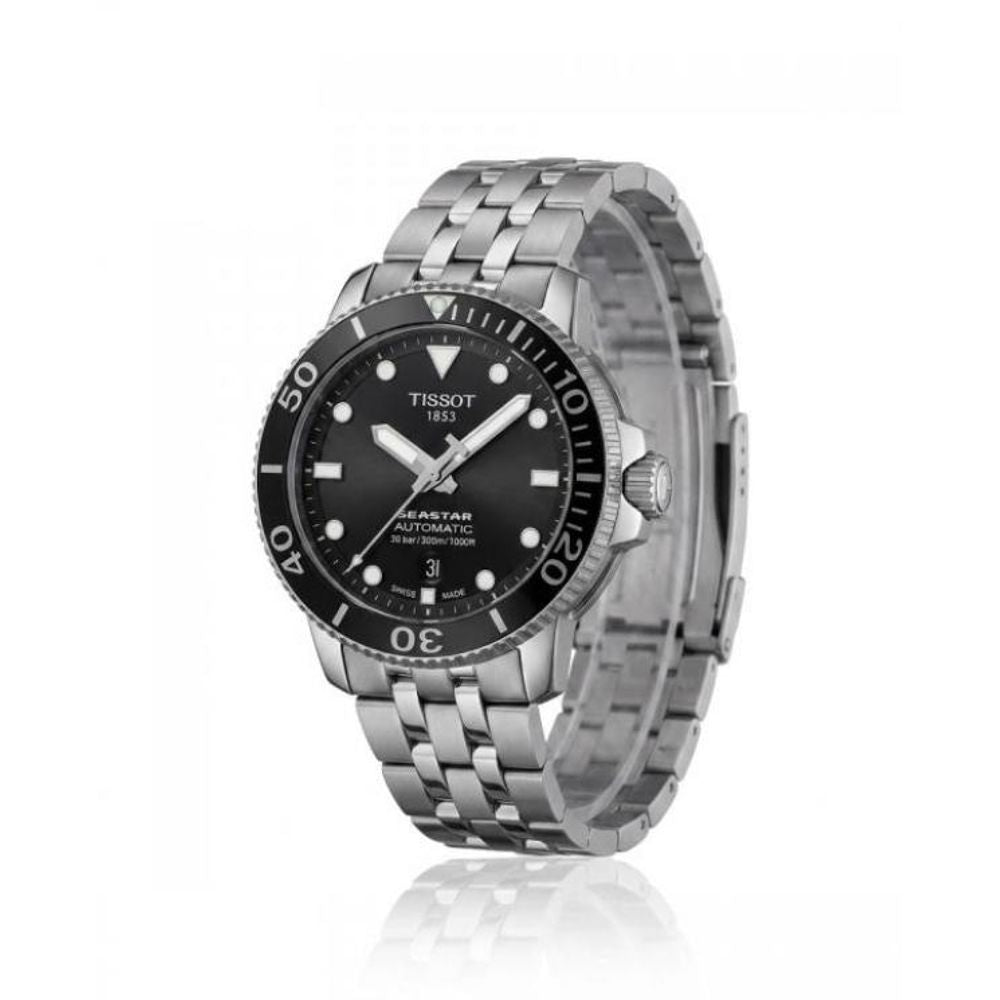 TISSOOT SEASTAR 2000 PROFESSION POWERMATIC 80 AUTOMATIC SILVER BLACK 797