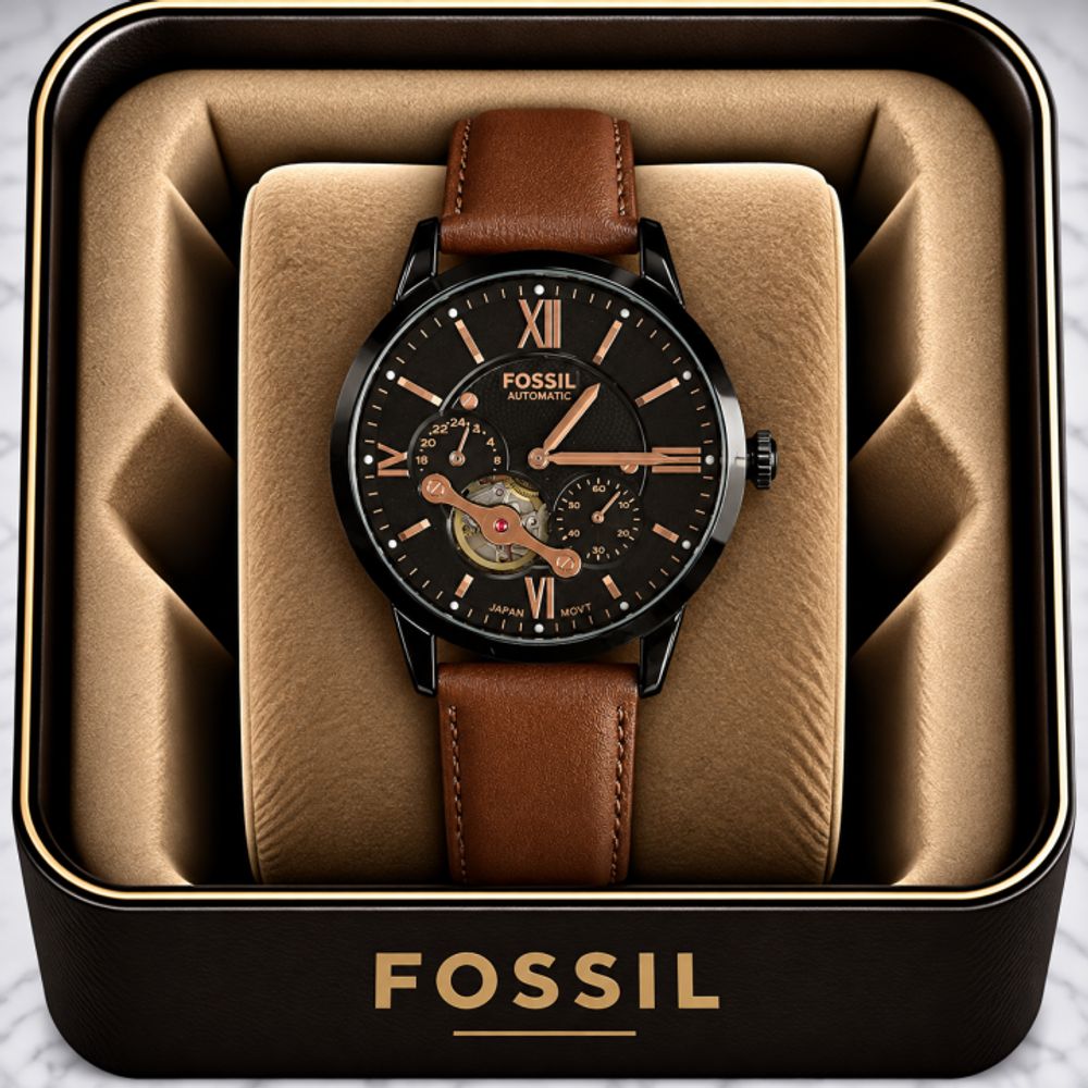 Fossiil Automatic Mens ( Open back ) Watch