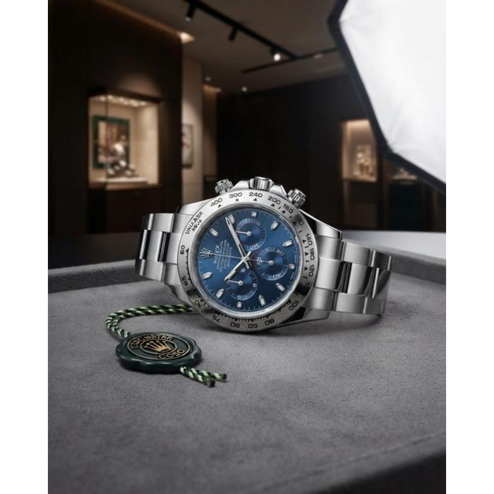 Rollex Daytona Oyster Perpetual Silver Blue