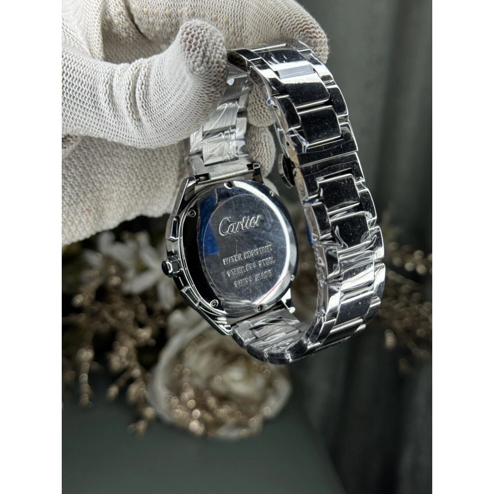 Cartie r Santos Silver With Black Limited Edition Watch