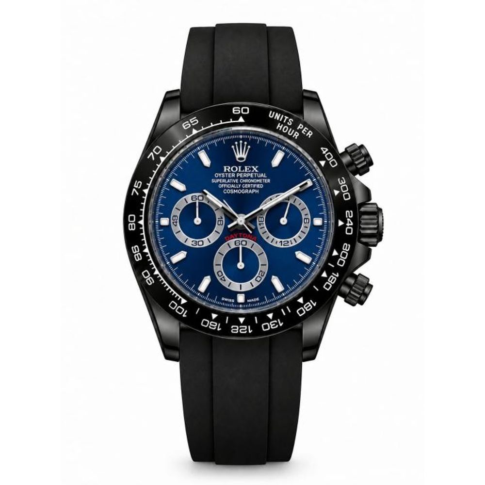 Roleex Daytona Rubber Blue Dial Heavy Quality