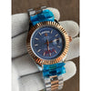 ROLLEX DAYDATE TWOTONE BLUE TEXTURE DIAL AT299