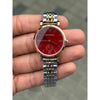 Emporio Arman i Women Two Tone Red Dial Roman