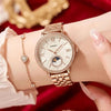 Fosil Jacqueline Sun Moon Multifunction Rose Gold White