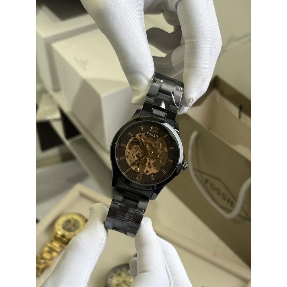 fossiil skeleton automatic heavy quality black rose 780