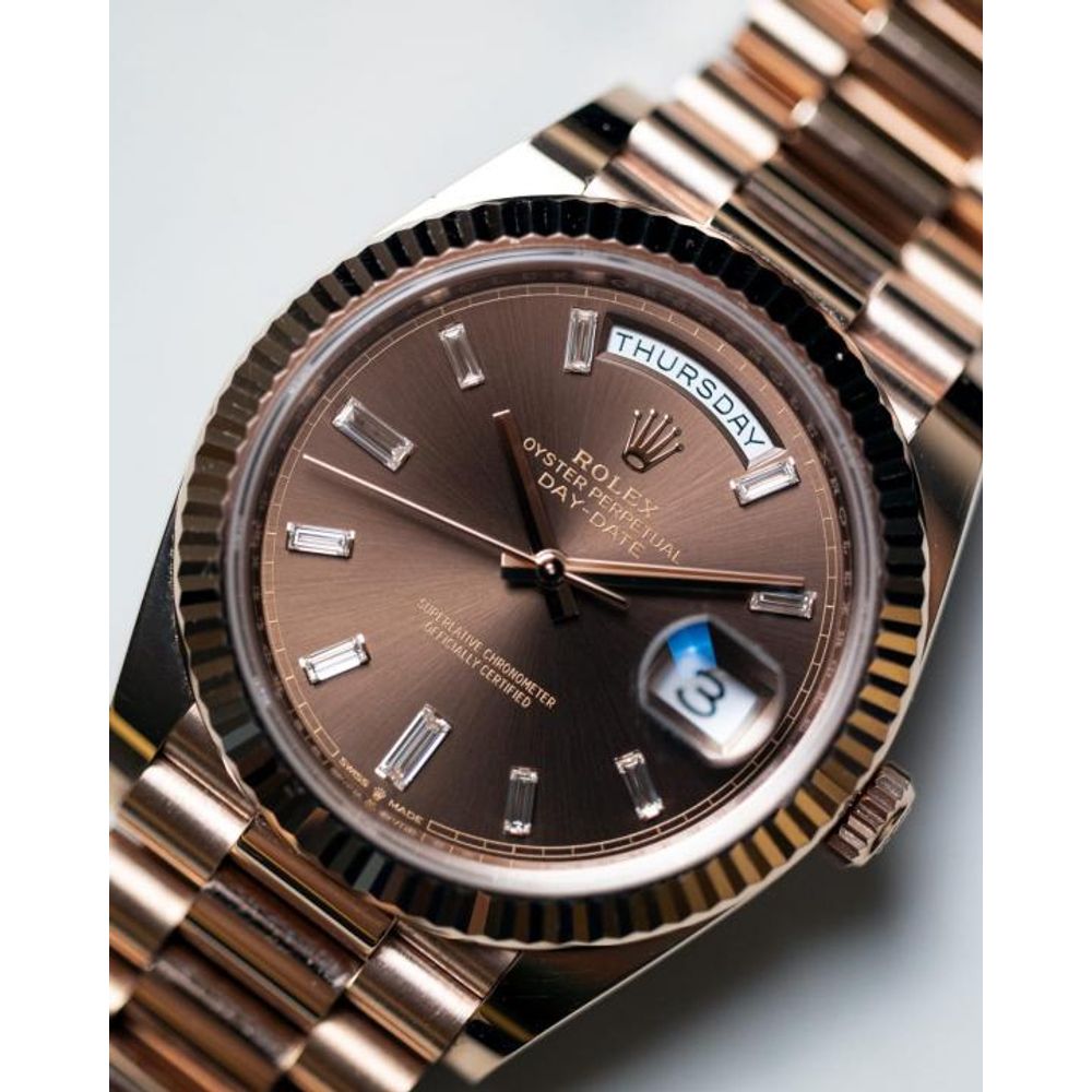 Rolee_x Oyster Perpetual Day Date 40 Battery Copper-Brown