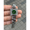 Michael kor s Chain Lock Women s Silver Green