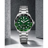 Tag_g Aquaracer Professional 300m date automatic japan zik zake line green niddle