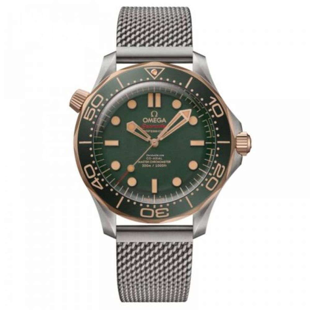Omegha seamaster diver 300M automatic silver green