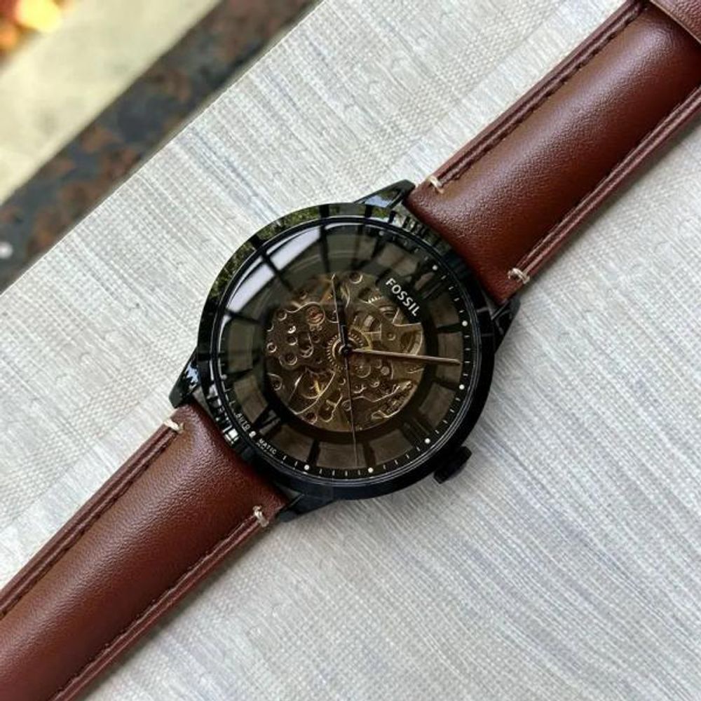 Fossii_l Townsman Brown-Black Automatic