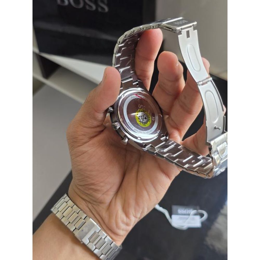 BOS S TROPER CHRONOGRAPH WATCH SIL BLUE  HVY 11 [6]