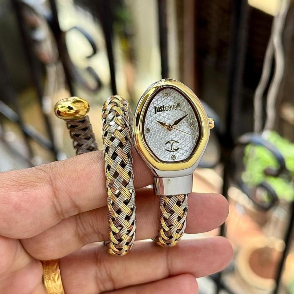Just cavalli gold tow tone white 1030