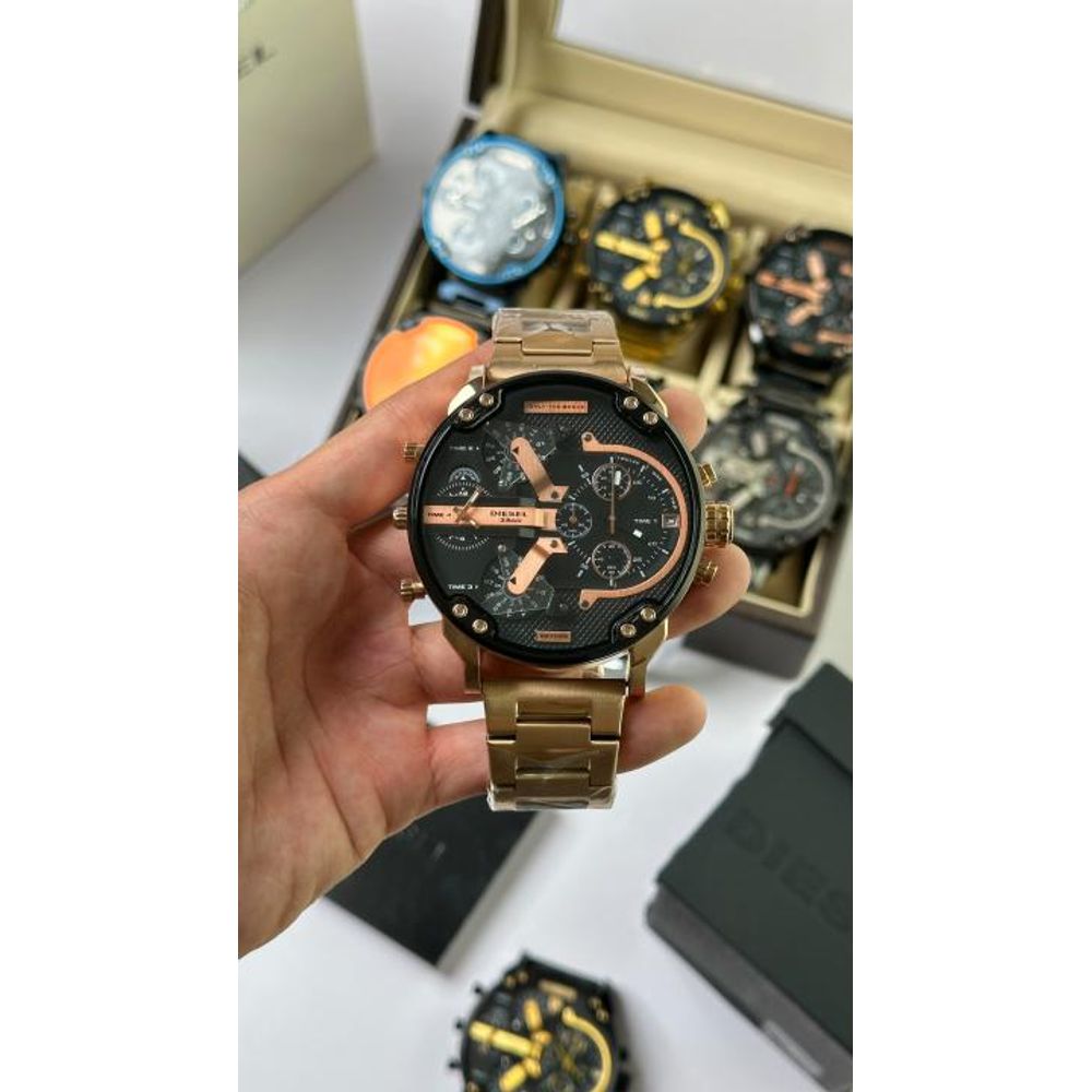 Diesal Mr. Daddy 2.0 Chronograph Watch Japan watch heavy quality