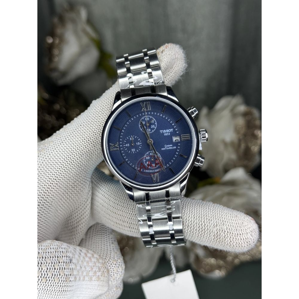 Tisso t Chemin Des Tourelles Blue Premium Chronograph Watch