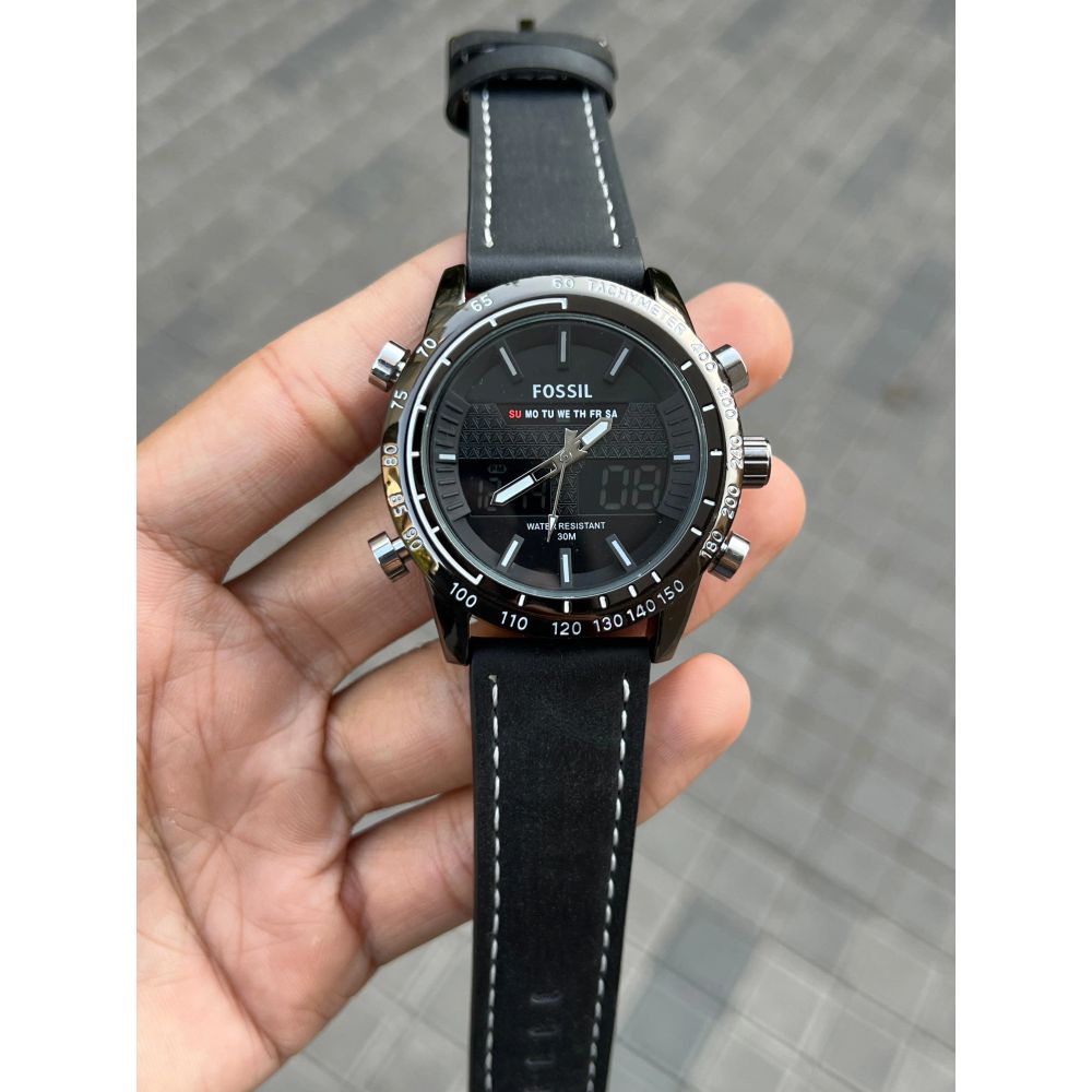 Fossi l Dual Time Full Black