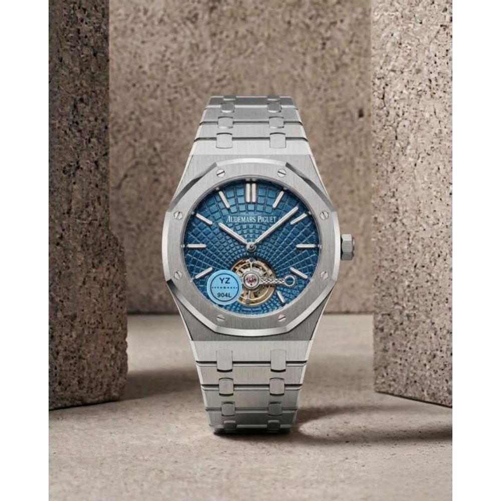 Audema_ars Piguet Royal Oak Selfwinding Flying Tourbillon silver sky blue