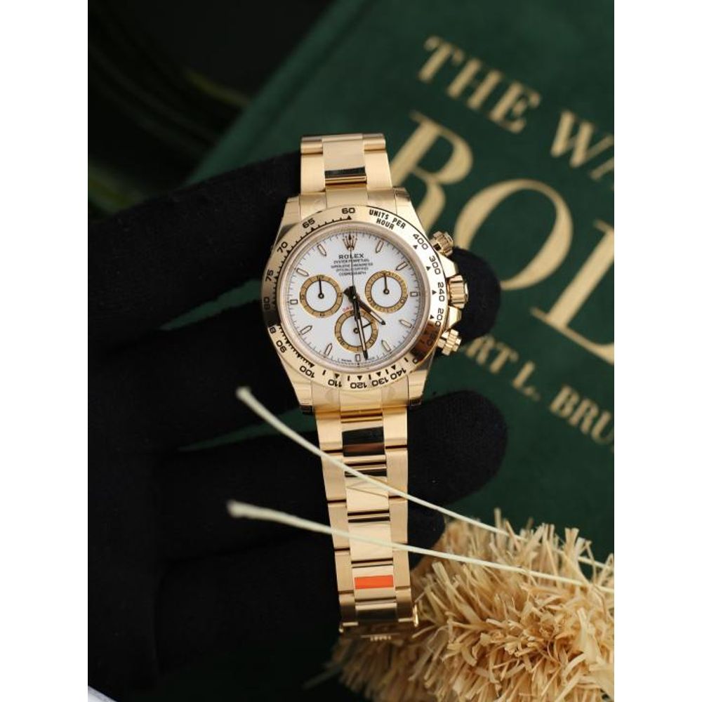 Rolee_x Oyster Perpetual Daytona Chosmograph Gold-White