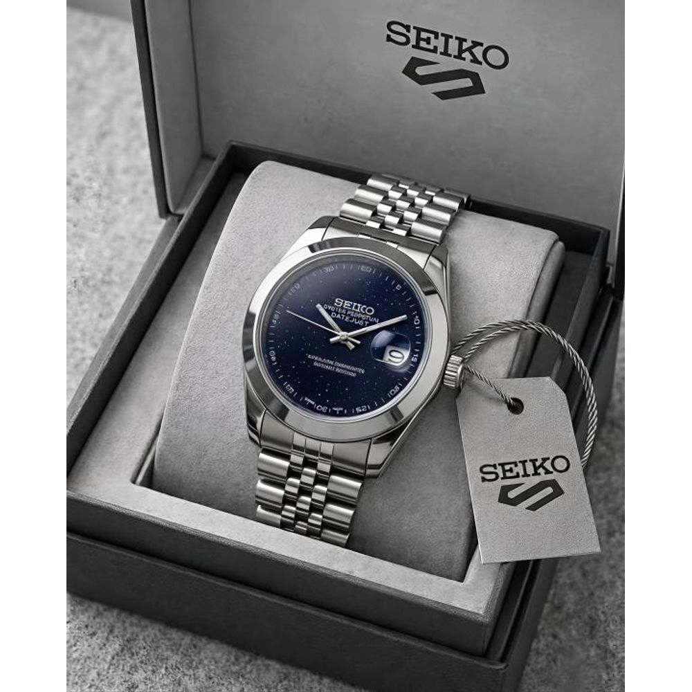 Seiko Galaxy Oyster Perpetual Date Just Blue