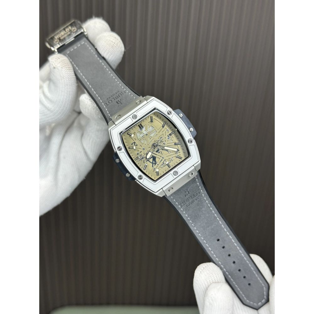 Hublo t Big Bang Grey Beige Quartz Premium Watch