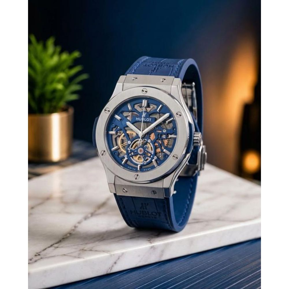 Hublot Classic Fusion Tourbillon SILVER Blue